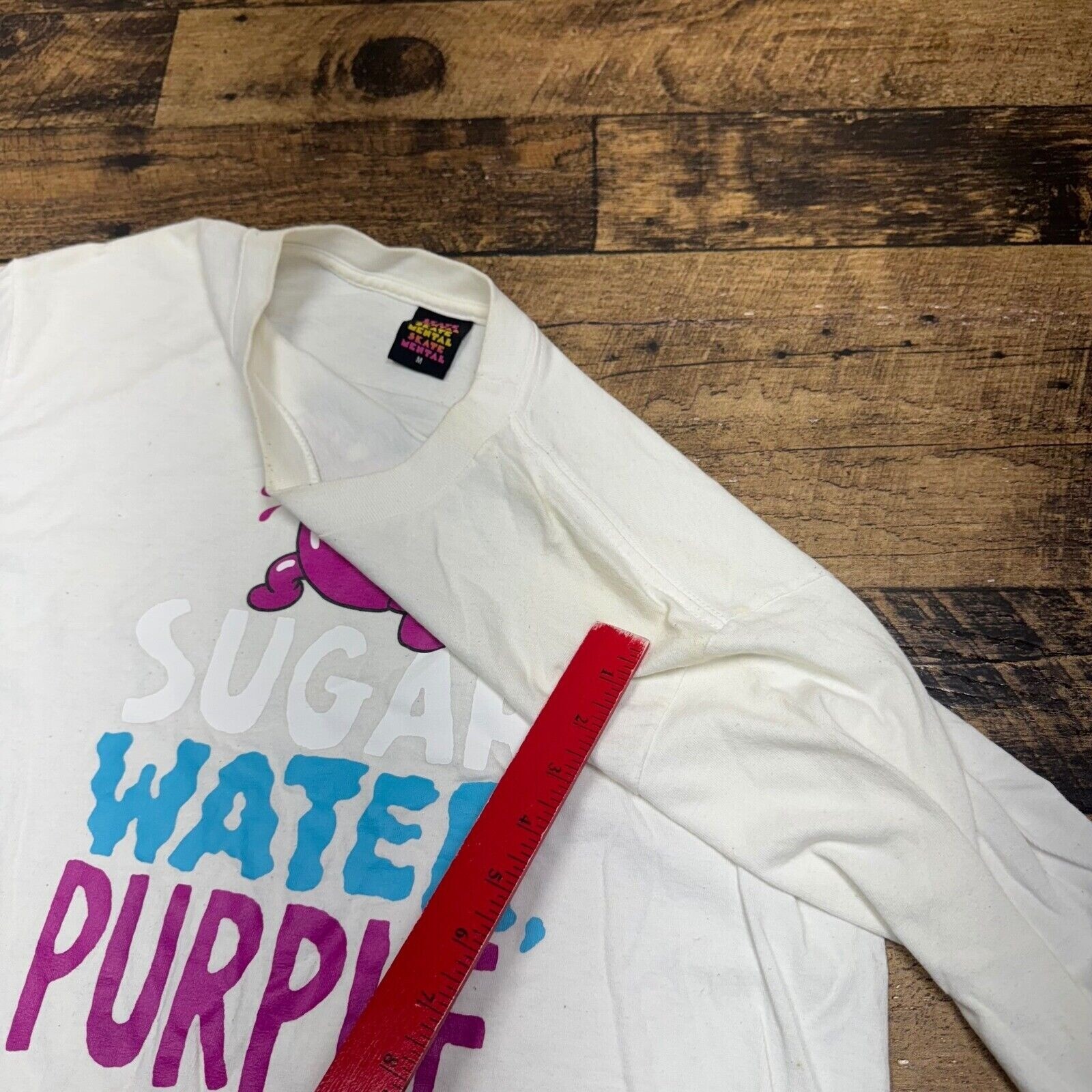 Skate Mental Graphic Tee Long Sleeve Purple Kool-Aid White T-Shirt M gallery