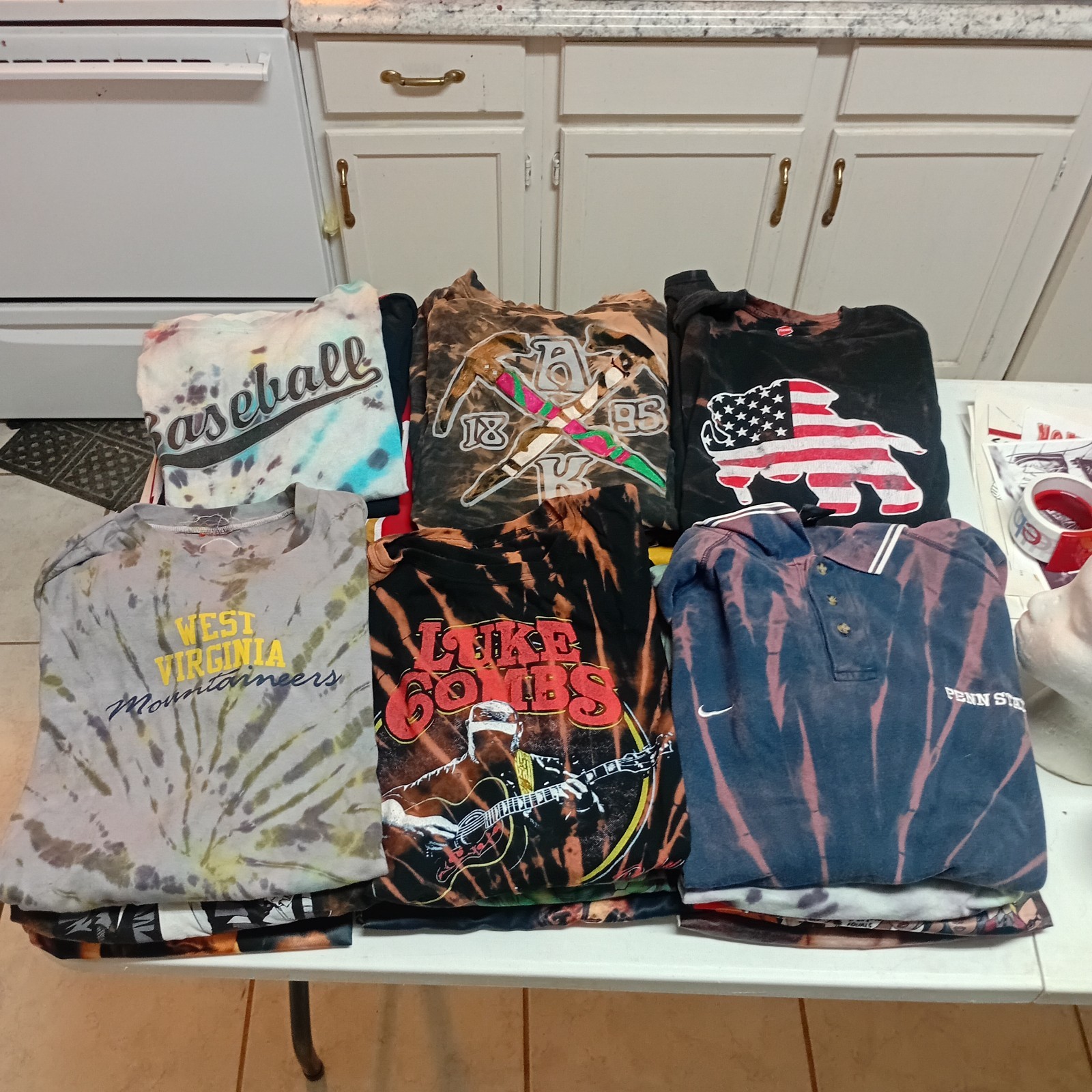 Bulk Lot 48 Graphic Print Shirts Mixed Sizes Graphics Sports Anime Festival #2 gallery