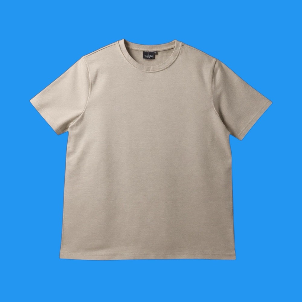 Common People Ottoman Texture Shirt Garment Dye Relaxed Fit Beige L Ribbed Sleek