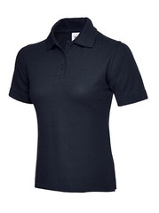 Custom Printed Personalised Ladies Polo Shirt your text logo stag workwear top