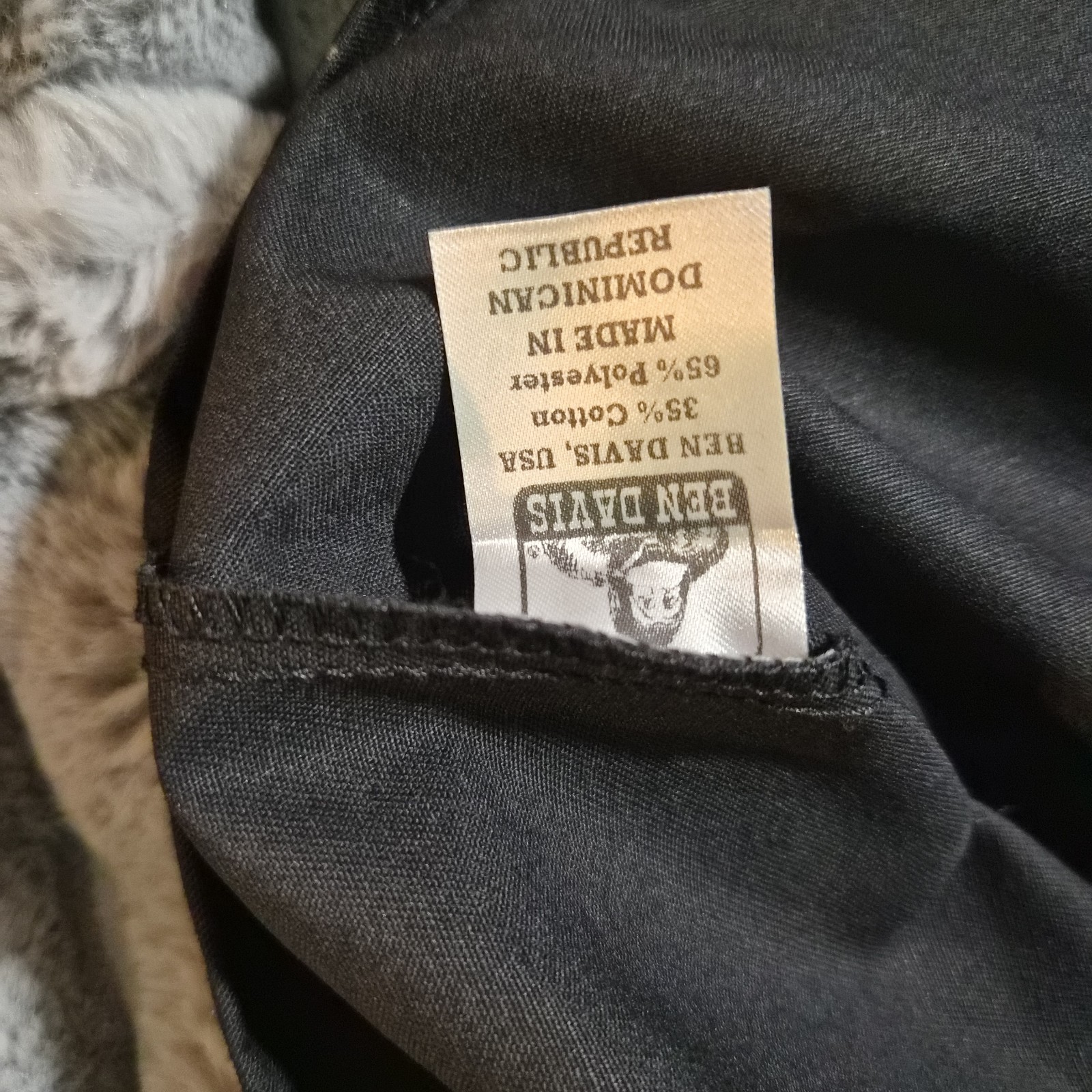 Ben Davis Quarter 1/4 Zip Shirt Black Mens Size XL classic work skate gallery