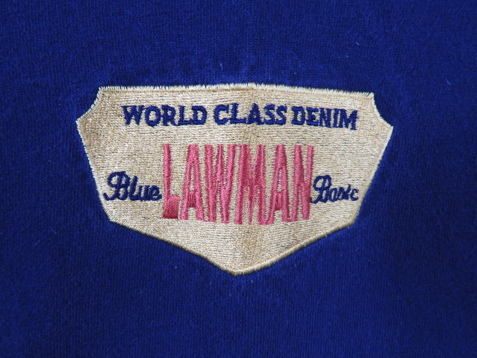 VTG World Class Denim Lawman Jeans Boot cut made in USA T-Shirt L gallery