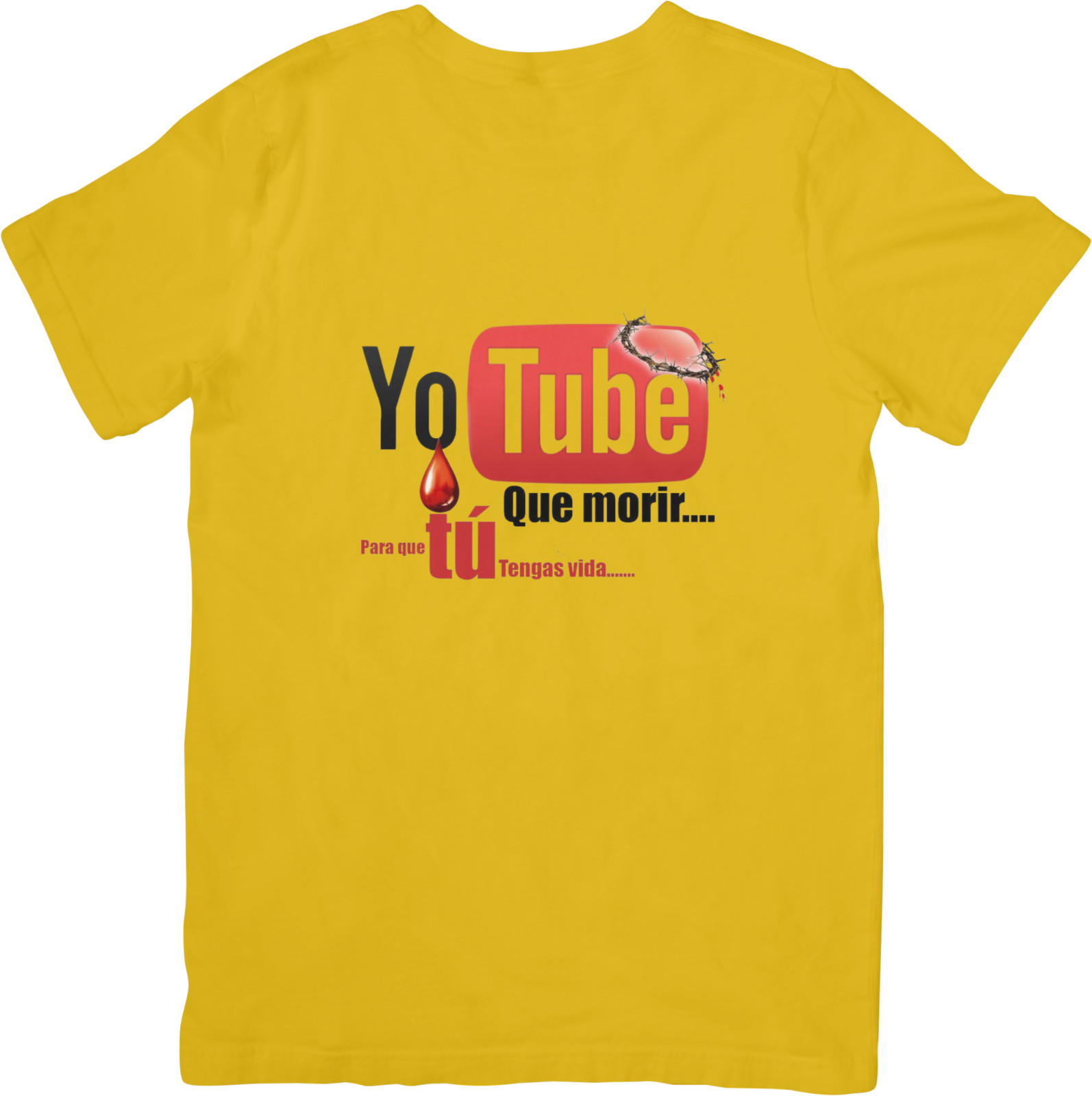 Yo Tube Que Morir Por Ti. Spanish Message T-Shirt gallery