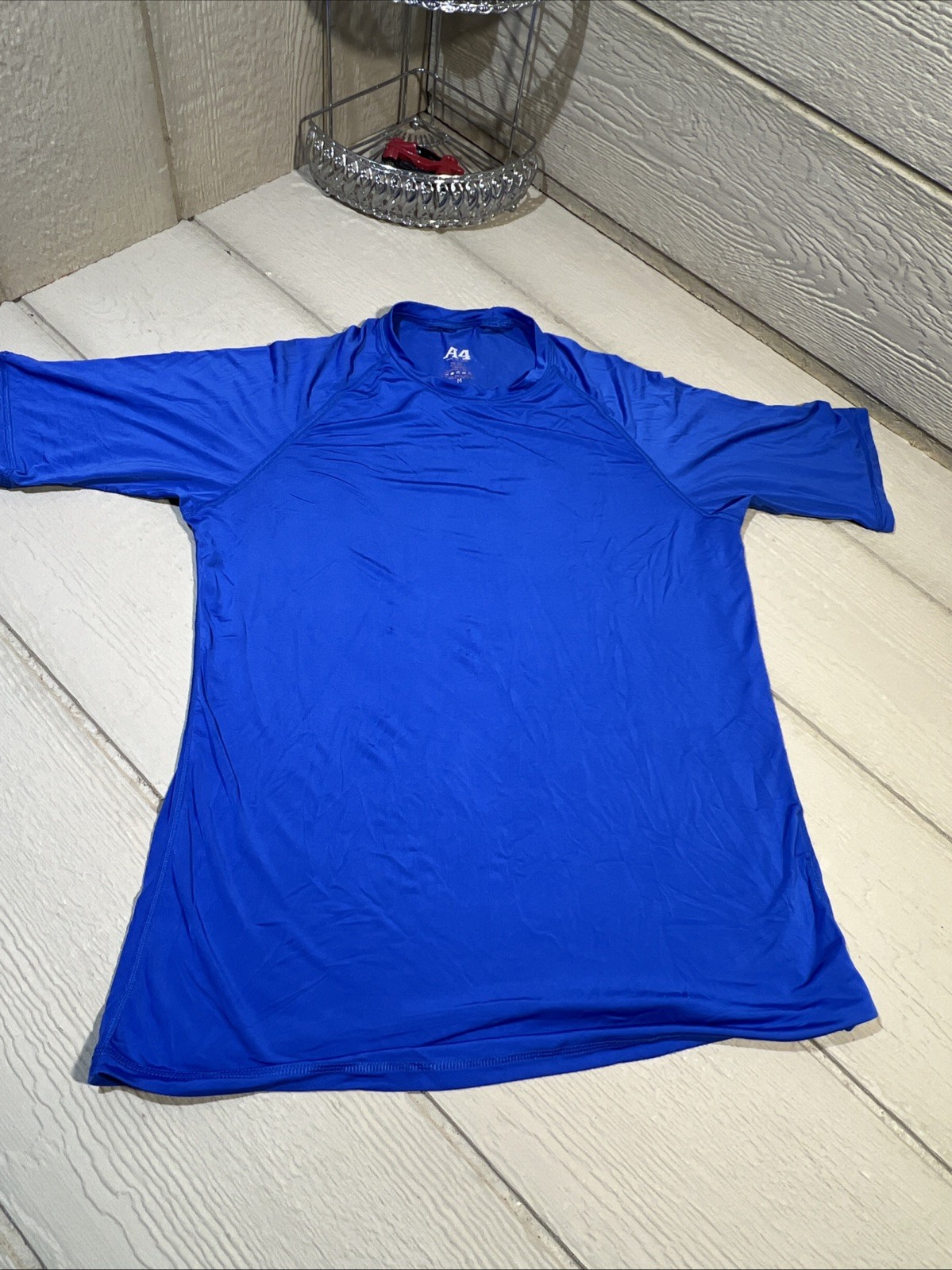 A4 Premium Heavy Sport Cooling SpandPerformance Short Sleeve Tee Plain Casual A4 gallery