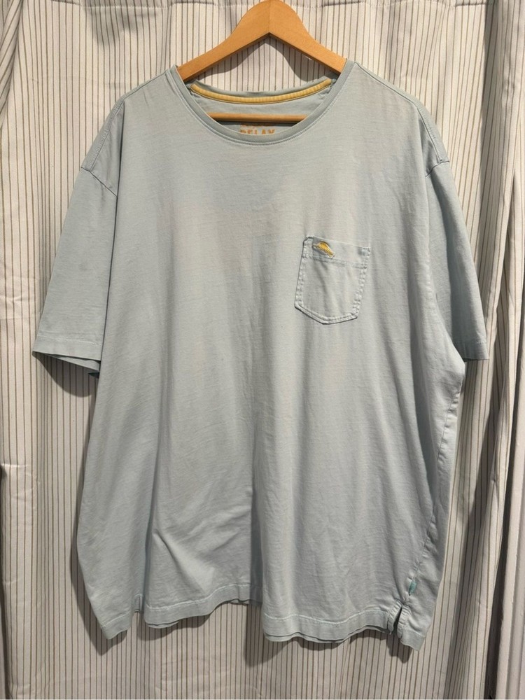 Tommy Bahama Men’s Light Blue Pocket Tee – 3XL