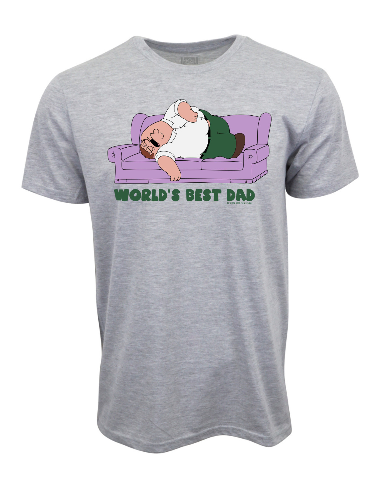 FAMILY GUY PETER WORLDS BEST DAD ADULT SHORT SLEEVES T SHIRT GRAY gallery