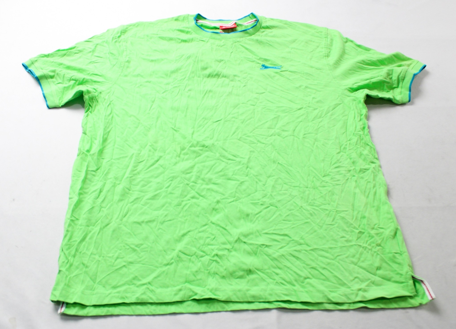 Slazenger Men’s Short Sleeve Crew Neck Tipped T-Shirt CA4 Pale Green Size 2XL