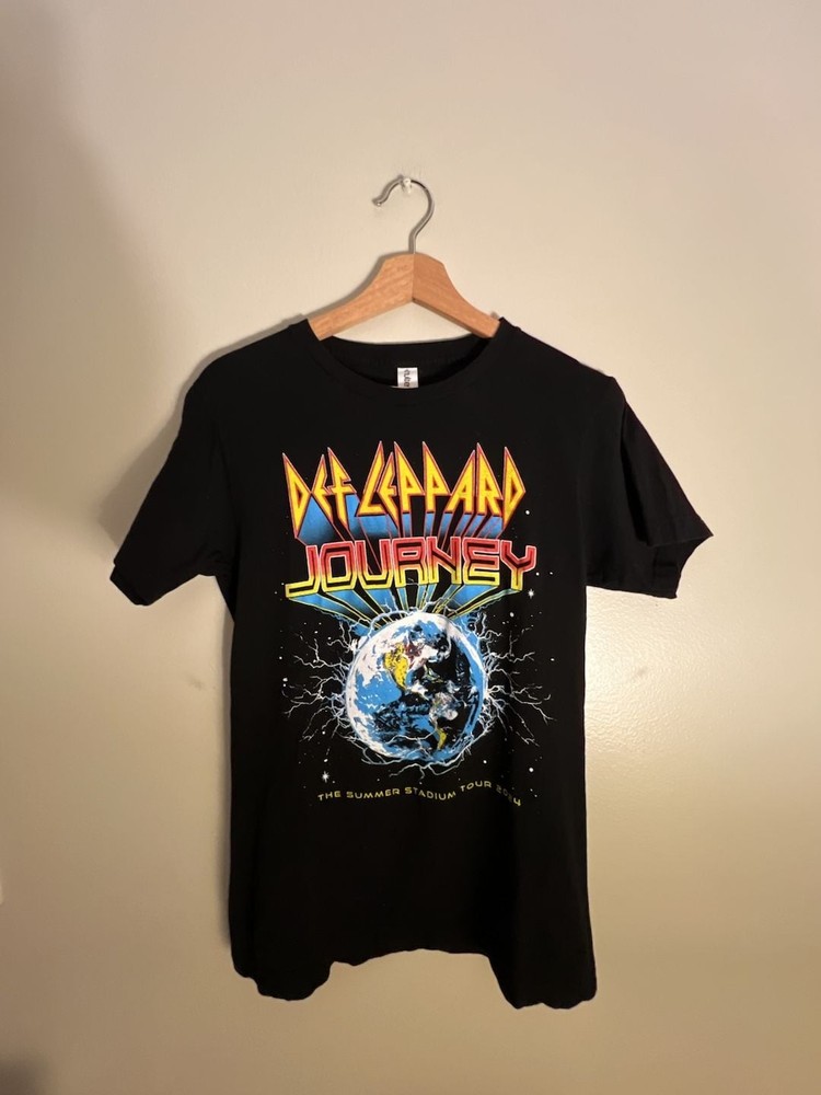 Def Leppard x Journey Summer Stadium Tour 2024 Graphic T-Shirt Size Small