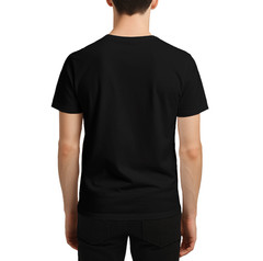 5 Pack Black Premium Soft Cotton Blank T Shirts Unisex Crew Neck Short Sleeve