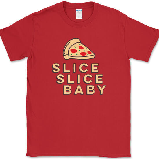 Slice Slice Baby T-Shirt Funny Pizza Ice Ice Food Humor Graphic Tee gallery
