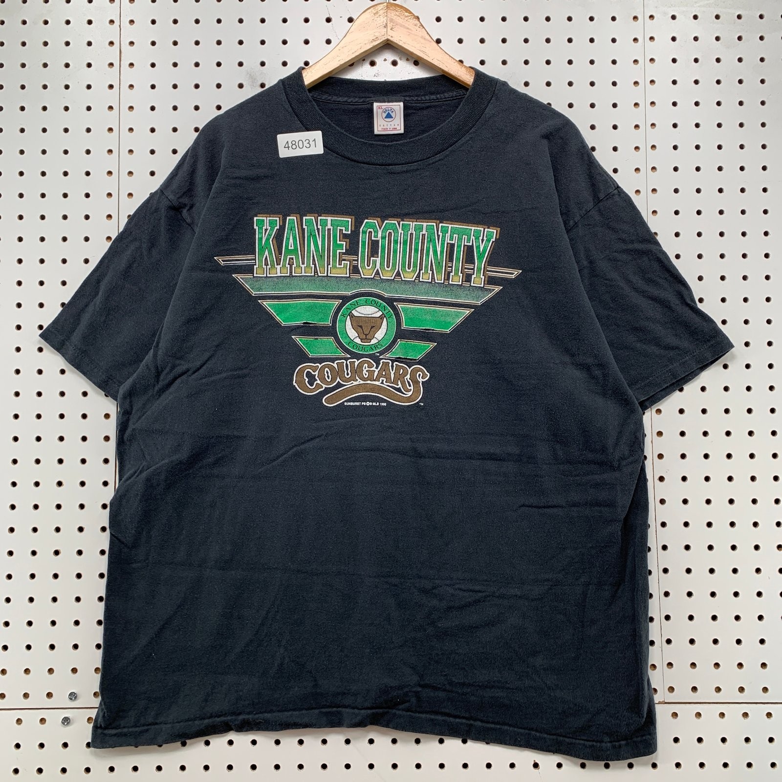 Vintage 90s Kane County Cougars T Shirt Mens XL SIngle Stitch Baseball 80s USA gallery