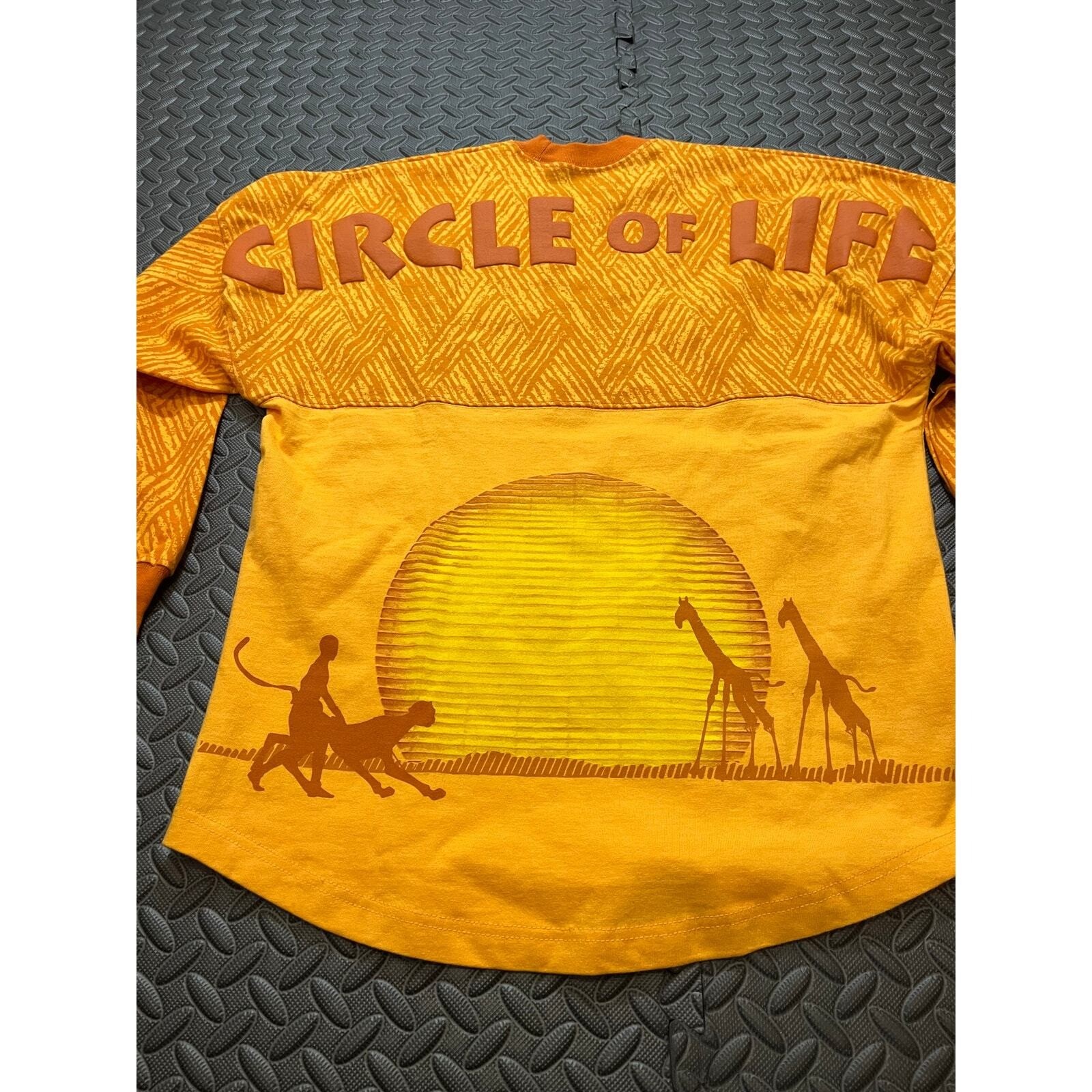 Spirit Jersey The Lion King Shirt Unisex XS Orange Circle of Life Graphic Tee gallery