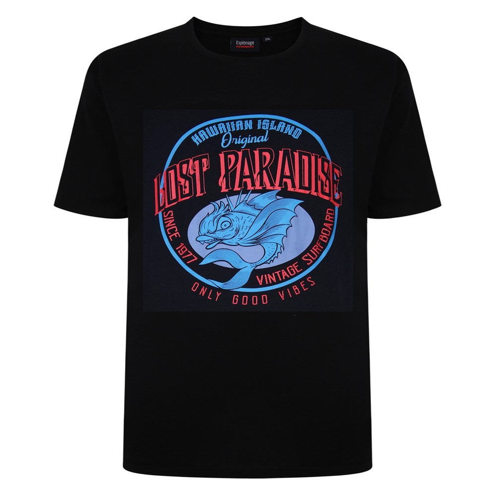Espionage Lost Paradise Men’s Everyday Printed Short Sleeve T-shirt