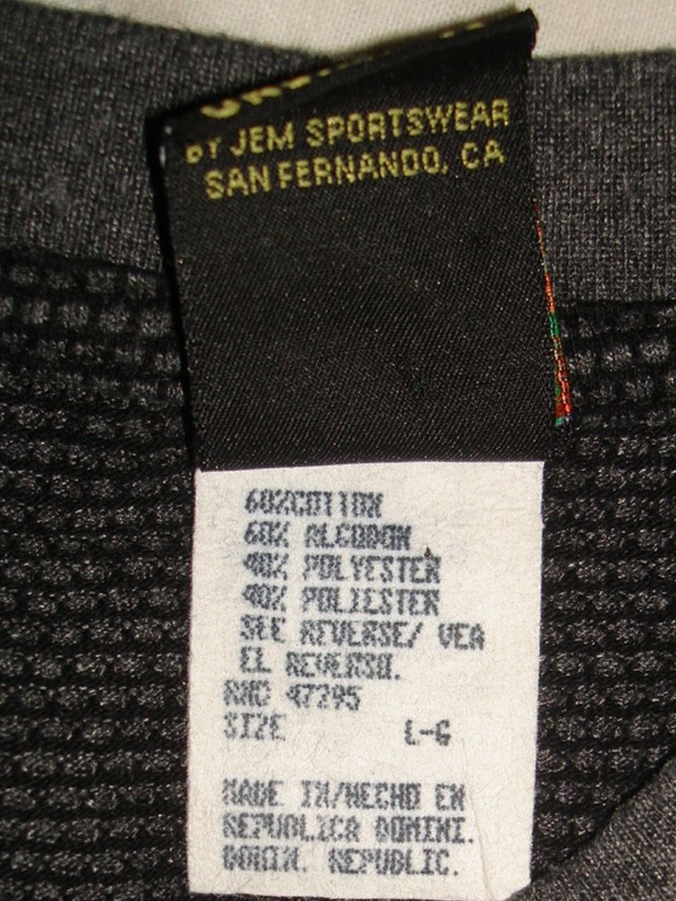 Goofy Embroidered Mickey Unlimited Gray Thermal Cotton/Poly S/S T-Shirt Sz. L gallery