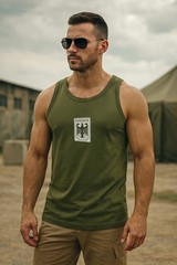 Army Vest German Bundeswehr Singlet Eagle Printed Combat Cotton Retro Tank Top