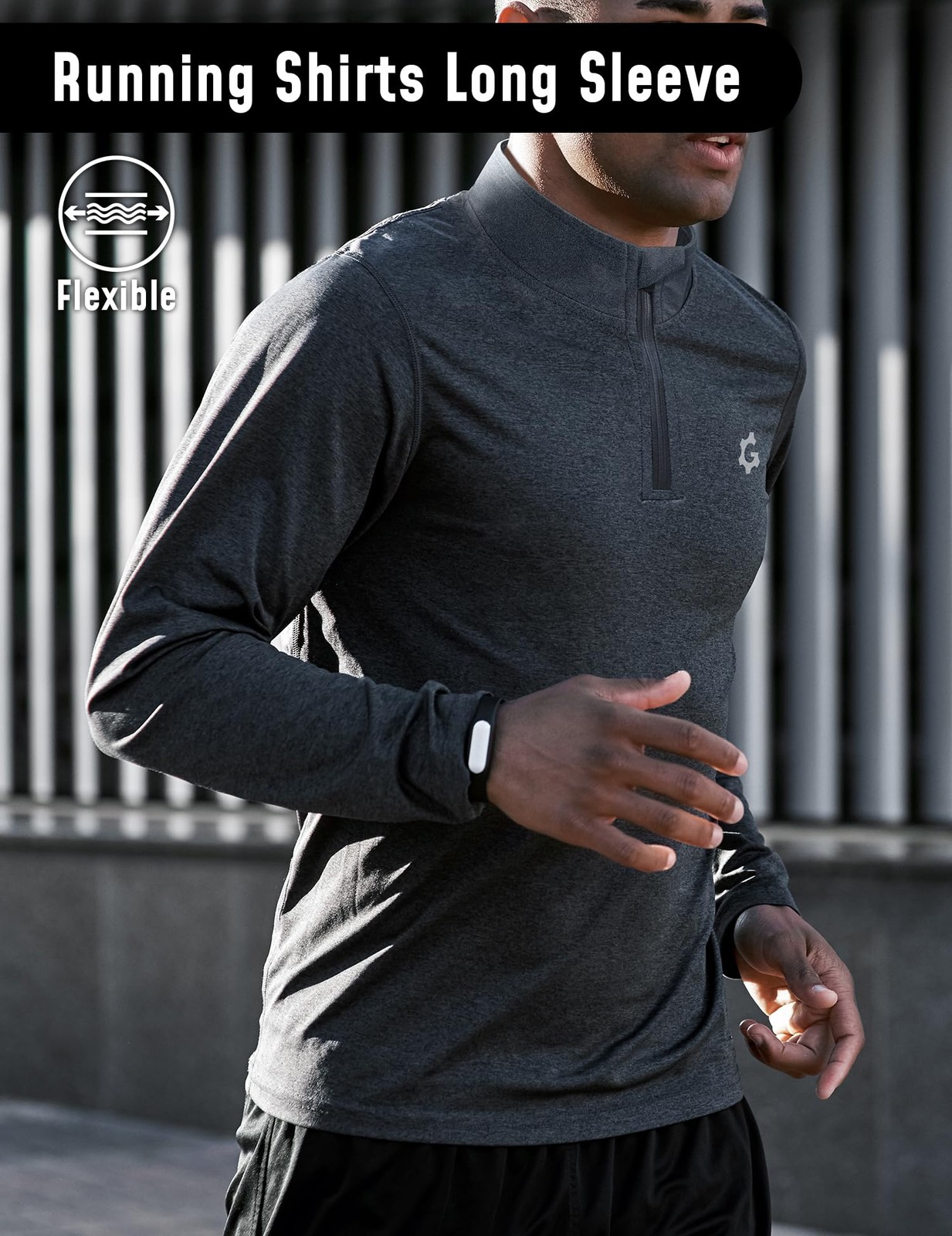 3Pack Quarter 1/4 Zip Pullover Men Dry Fit Sweatshirts 1/2 Half Zip Long Slee... gallery