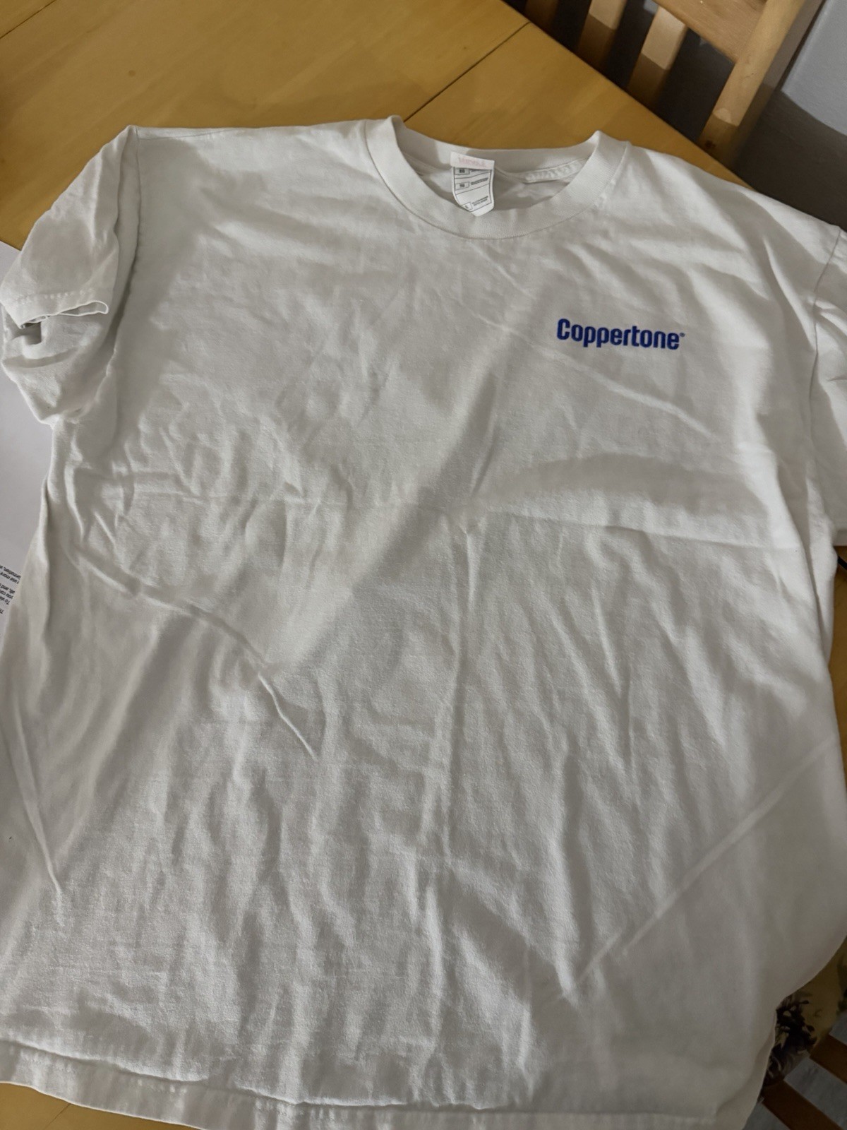 Vintage Coppertone Sunscreen Shirt Mens XL Single Stitch Ad Promo 90s Logo gallery