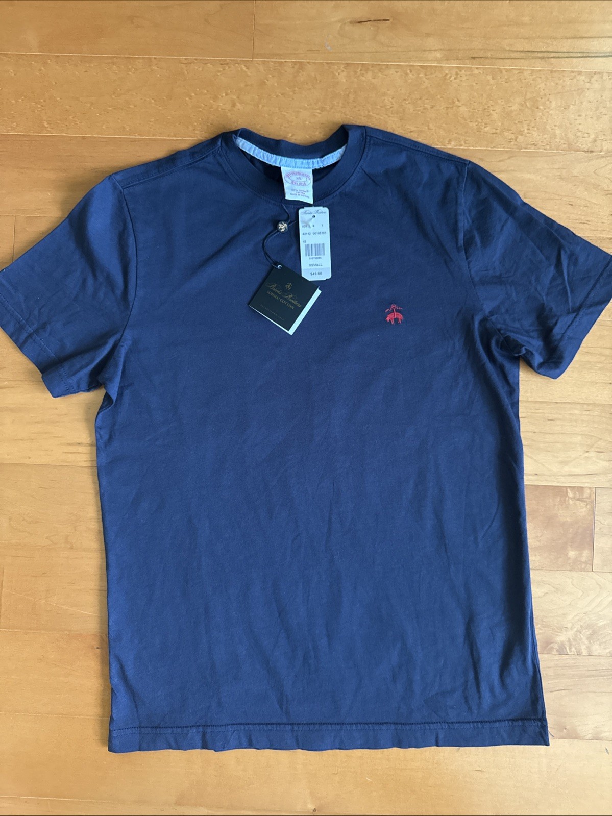 Brooks Brothers NWT Navy XS T-shirt Supima Cotton