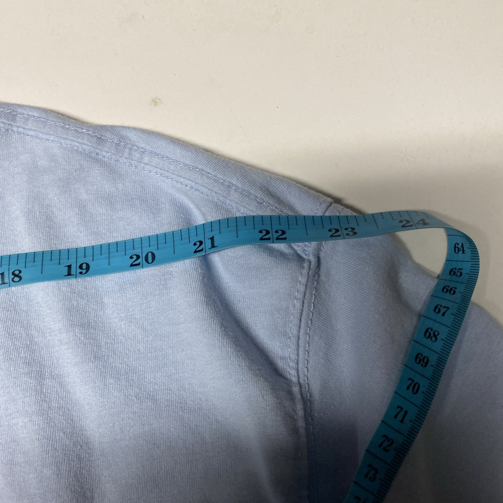 S/2 ST JOHNS BAY T- SHIRT MENS 3XLT Big & Tall Lt. Blue & Blue Pocket Cotton L-1 gallery