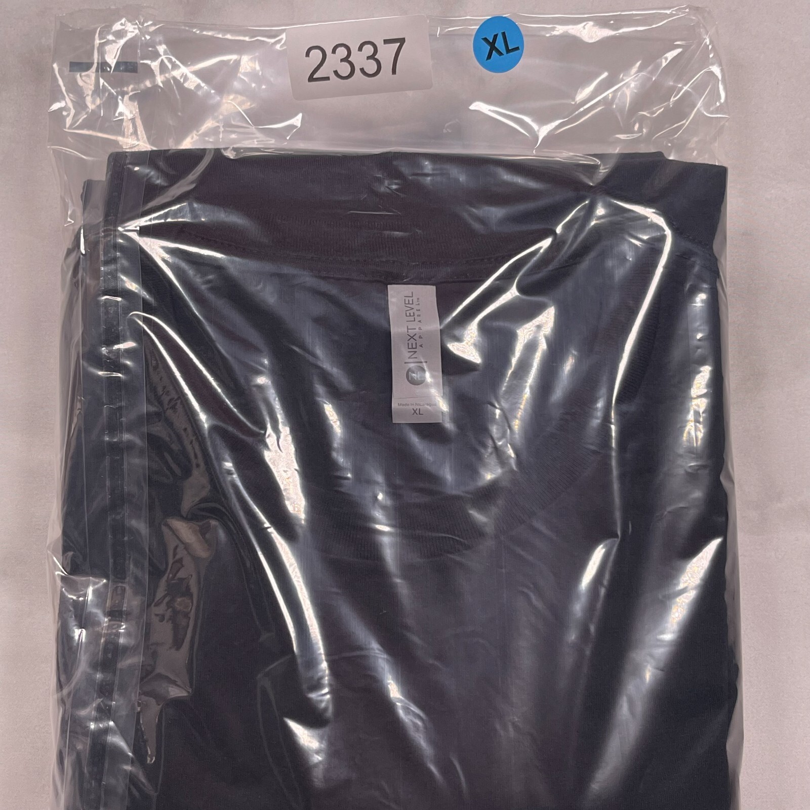 Lot of 3 Next Level Unisex Premium Black TShirts Plain Super Soft US Size XL gallery