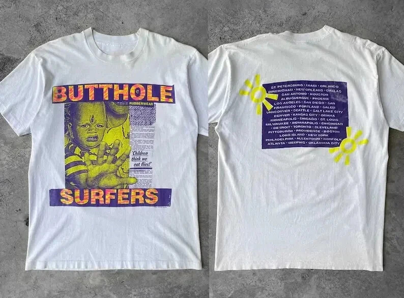 Butthole Surfers Rock Band 1993 Tour Concert Tee