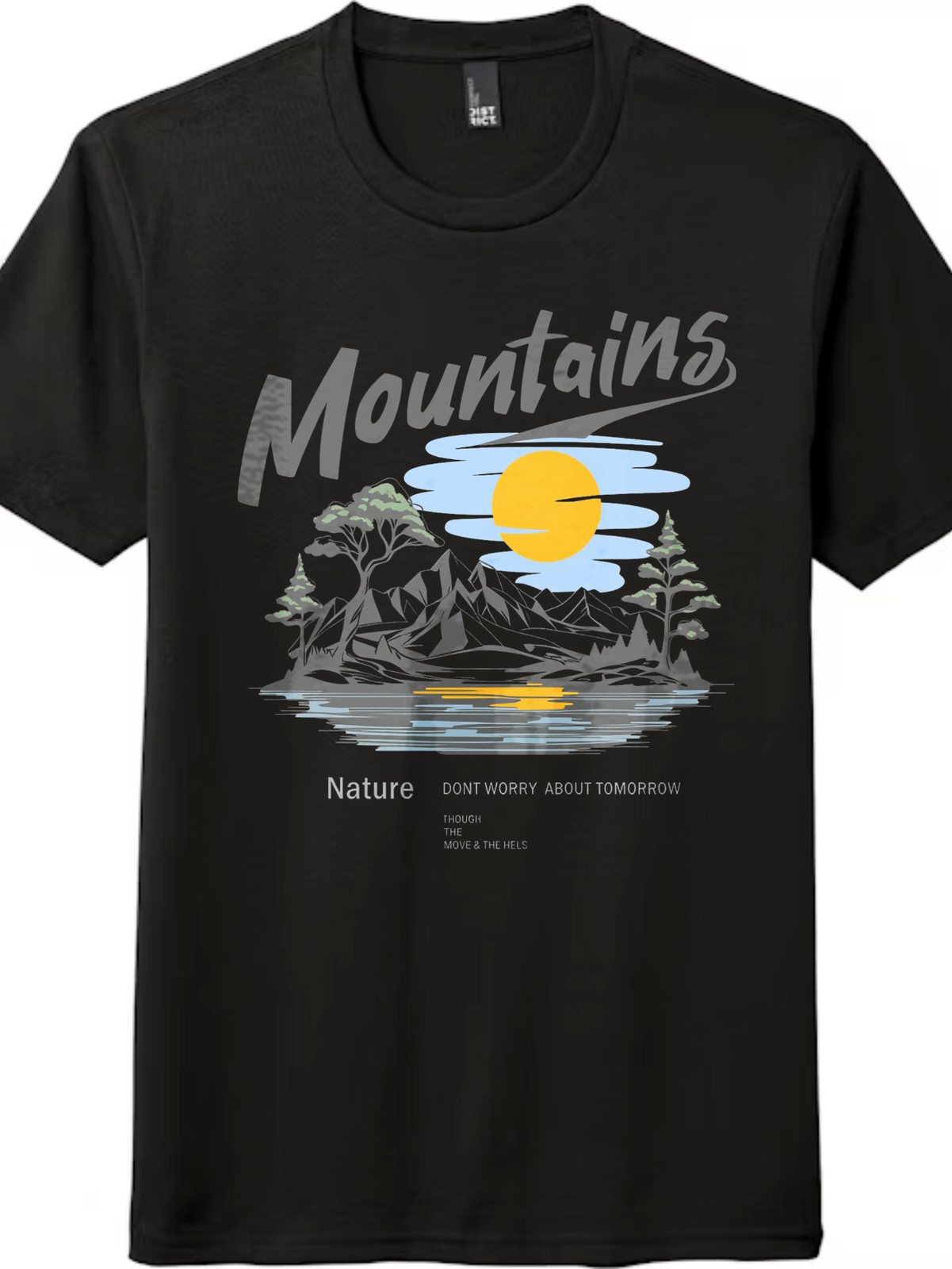 Nature Therapy Graphic Tee | Mountains & Motivational Quote, Unisex T-Shirt gallery