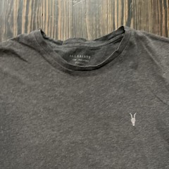 All Saints T Shirt Men’s Large Regular Gray Cotton