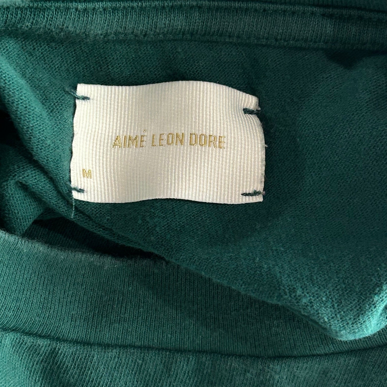 RARE Men's Green 2019 Aime Leon Dore x Porsche Duck Graphic Tee T Shirt Sz Med gallery