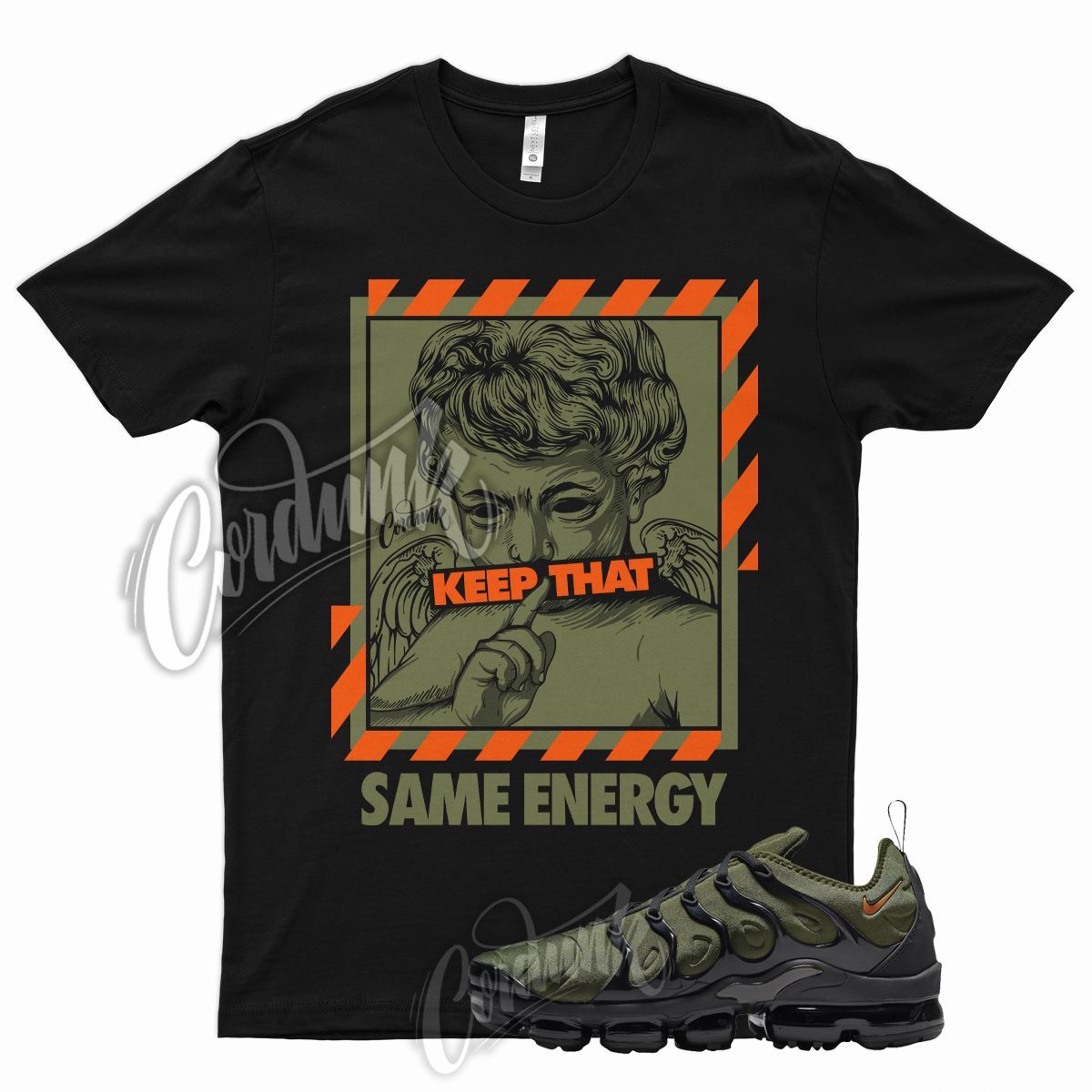 ENERGY T Shirt for N VaporMax Plus Olive Green Orange Sequoia Cactus Jack 6 gallery