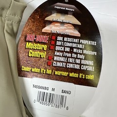 Dri-Duke Moisture Control Compression USGI T-Shirt Men’s Military SAND 2Pc MED