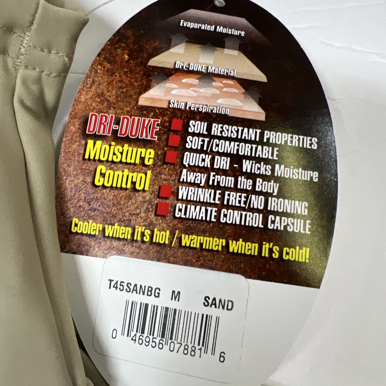 Dri-Duke Moisture Control Compression USGI T-Shirt Men's Military SAND 2Pc MED gallery