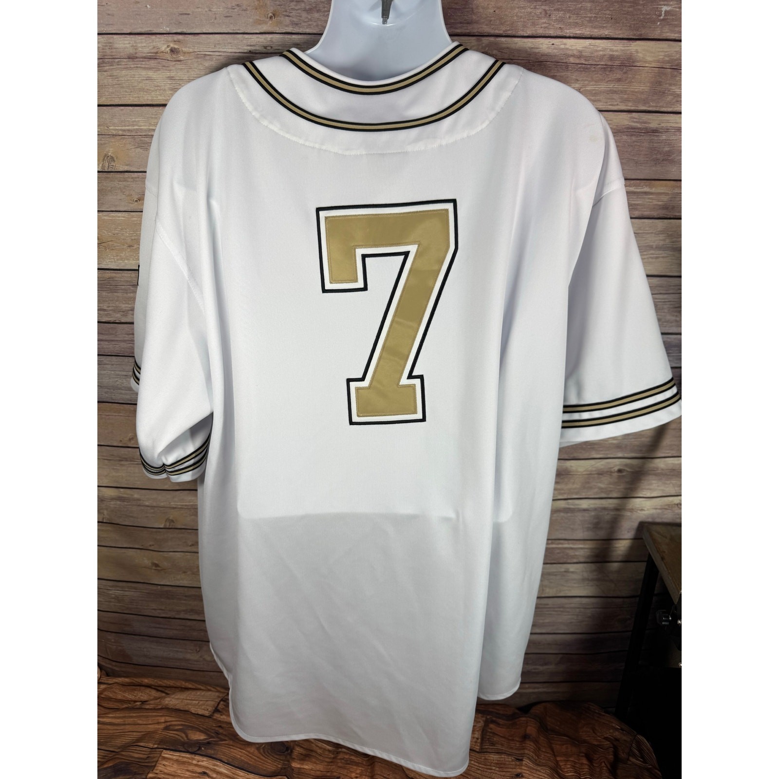 Colosseum Athletics Jesus Christ Baseball Jersey — White Stitch Logos 2XL gallery