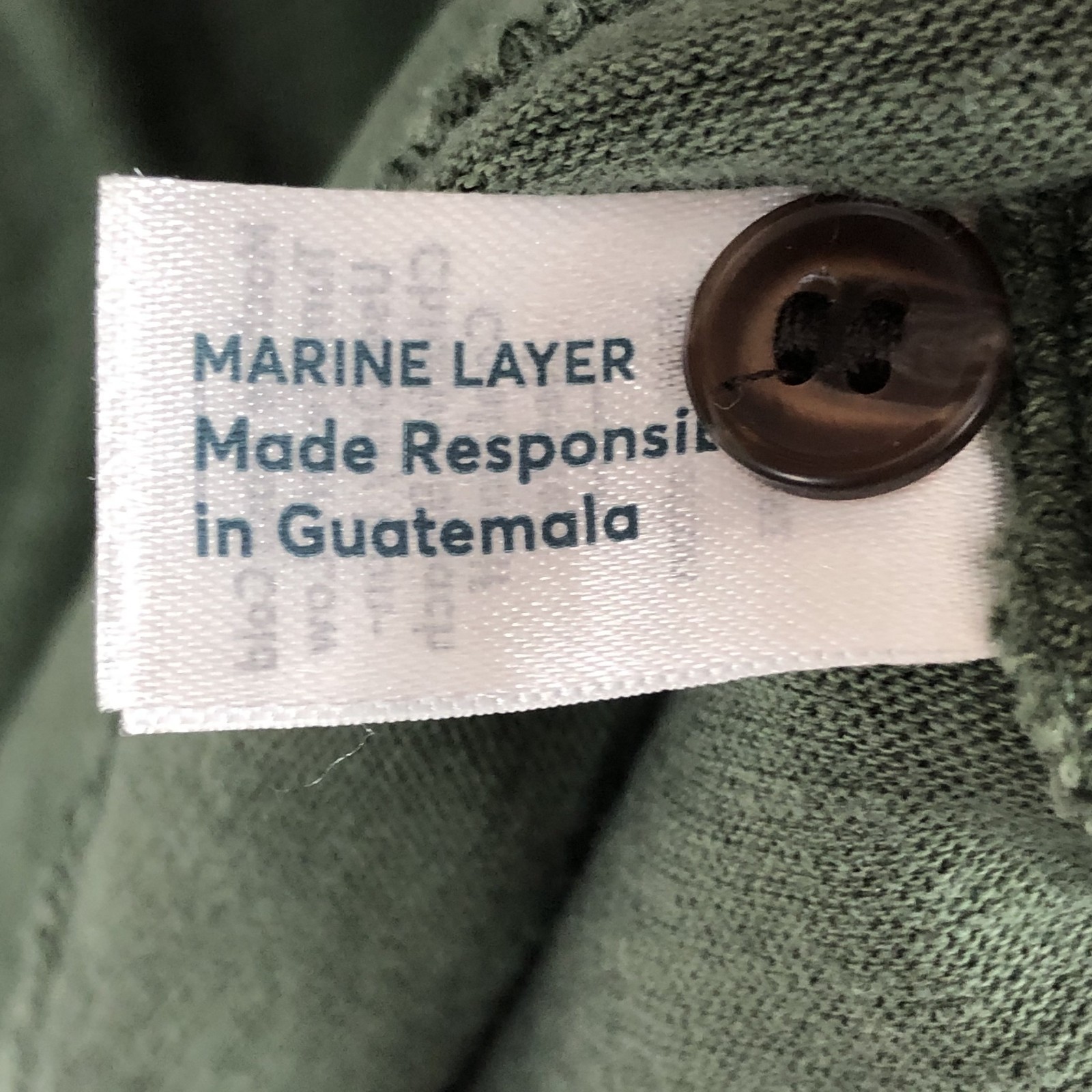 Marine Layer Henley Shirt Men S Olive Green Short Sleeve Hemp Cotton Casual Tee gallery