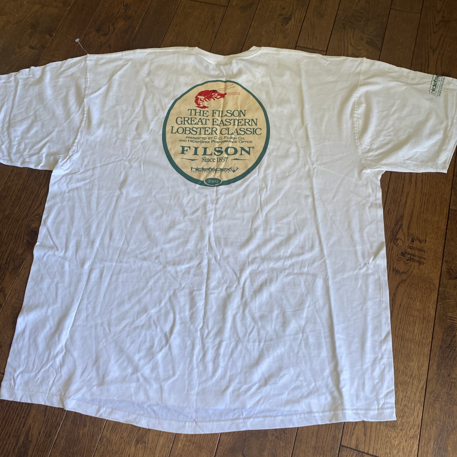 Vintage 2006 CC Filson Co T Shirt Size XXXL Single Stitch Lobster Classic gallery