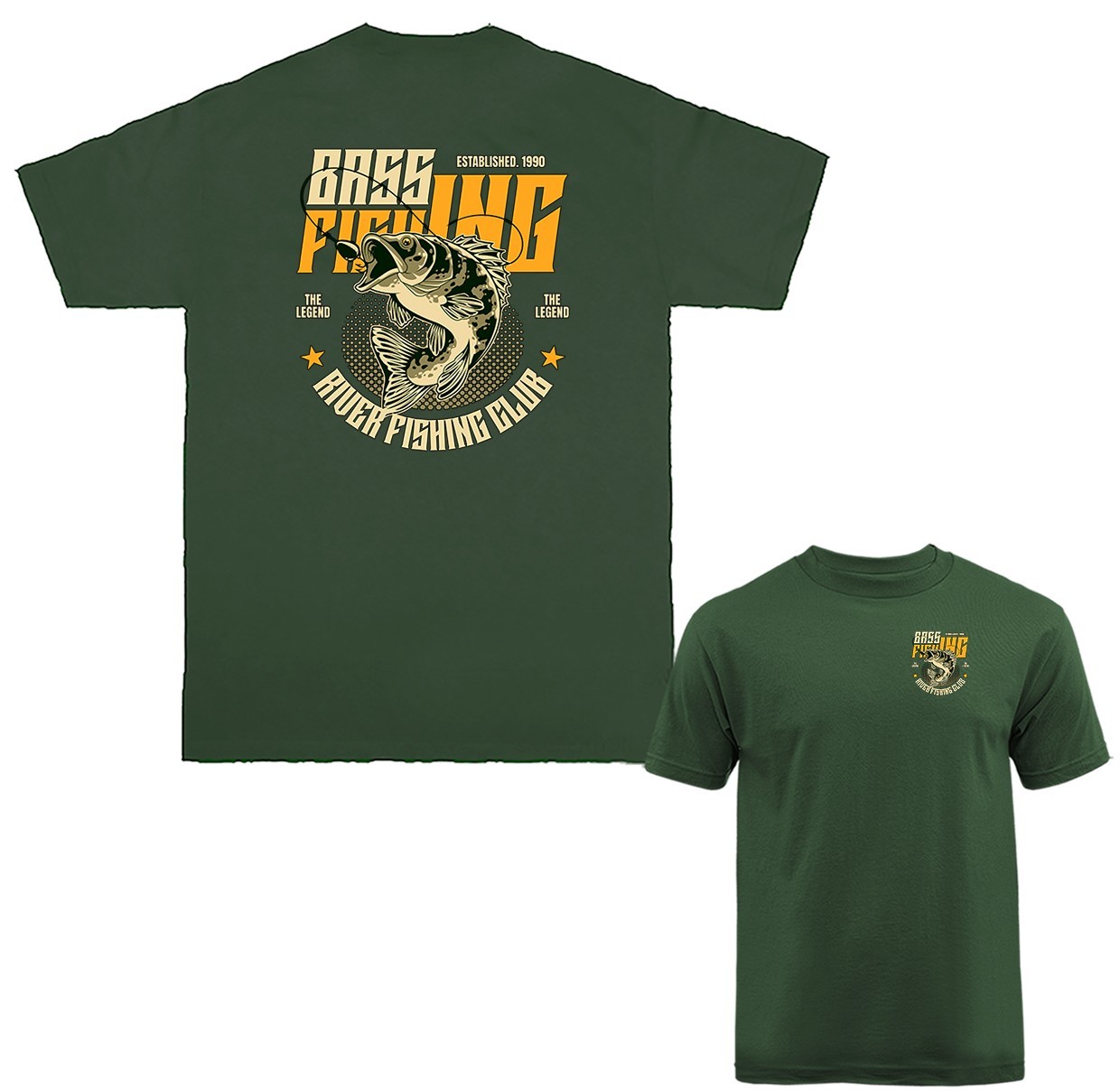 Bass Fishing Legend Outdoor Sports Fishing T-shirt gallery