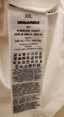 Dsquared2 Ti Amo designer logo printed XXL white t-shirt