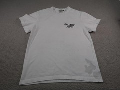 Gallery Dept Shirt Mens Small White Hollywood CA Double Sided Logo Streetwear