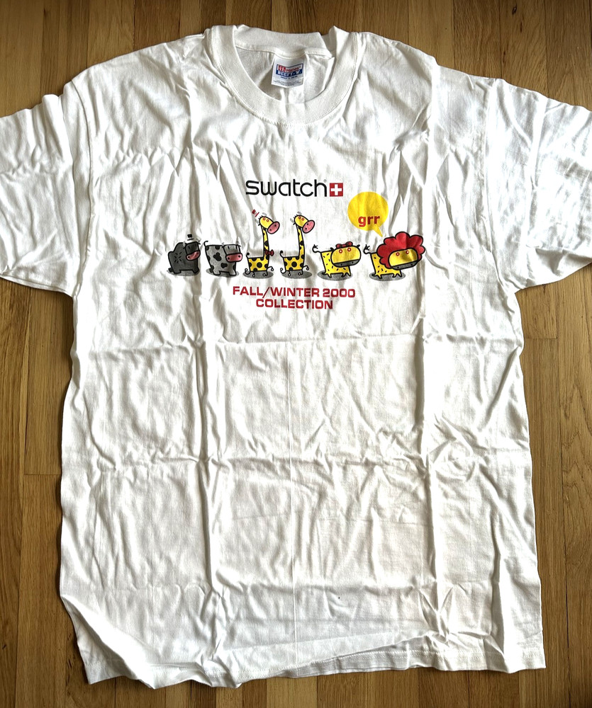 NEW!!! SWATCH 2000 COLLECTION T-SHIRT SIZE L (42-44) COTTON