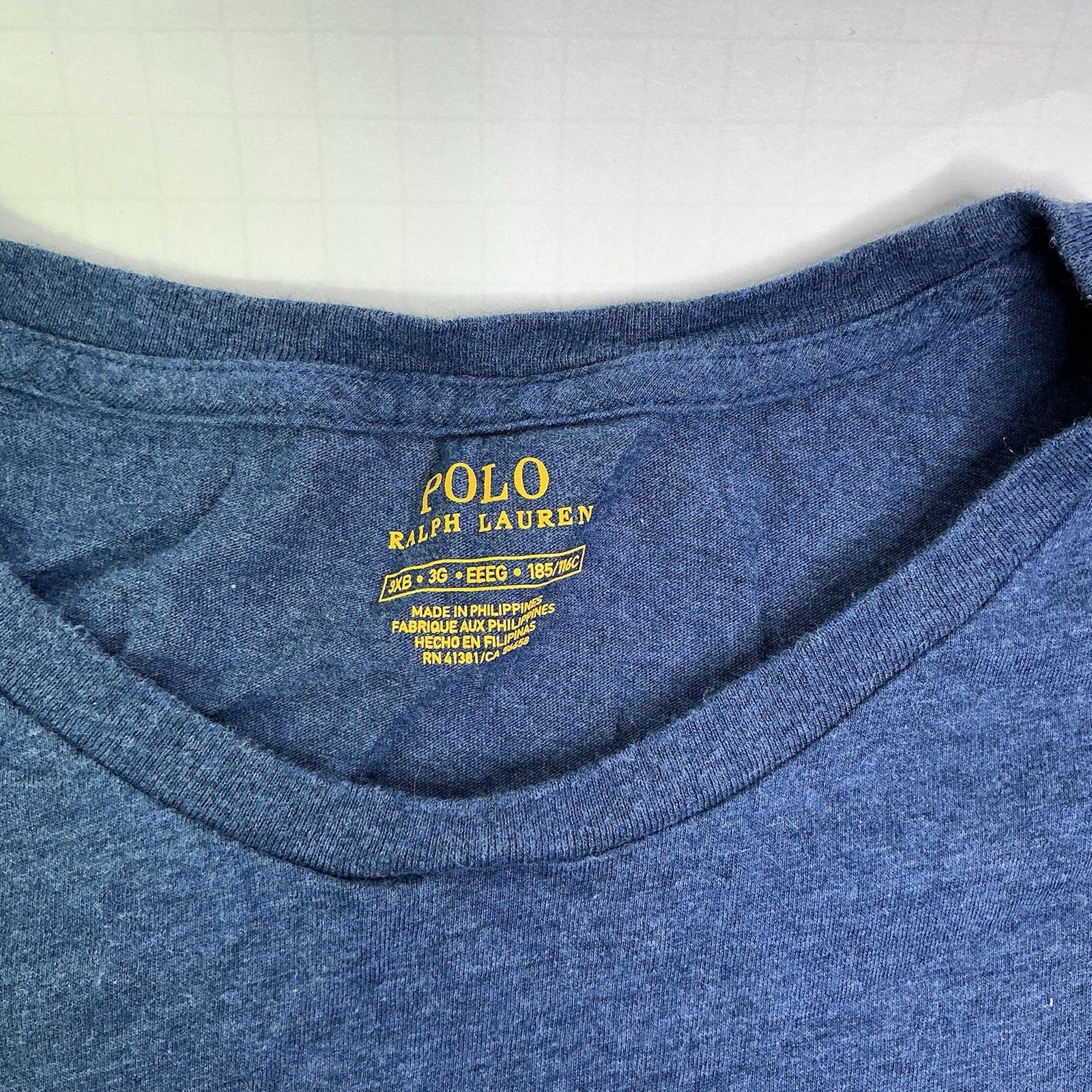 POLO Ralph Lauren Mens Football Bear Graphic T Shirt Size 3XB Blue Preppy gallery