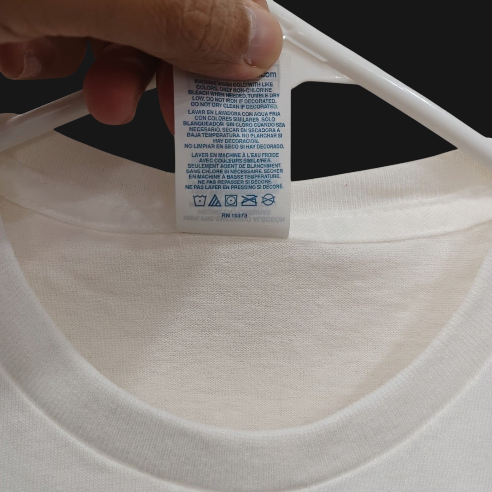 Lot of 5 Delta Pro Weight T-Shirts Mens Small S Half White Cream Blank Bulk Lot gallery