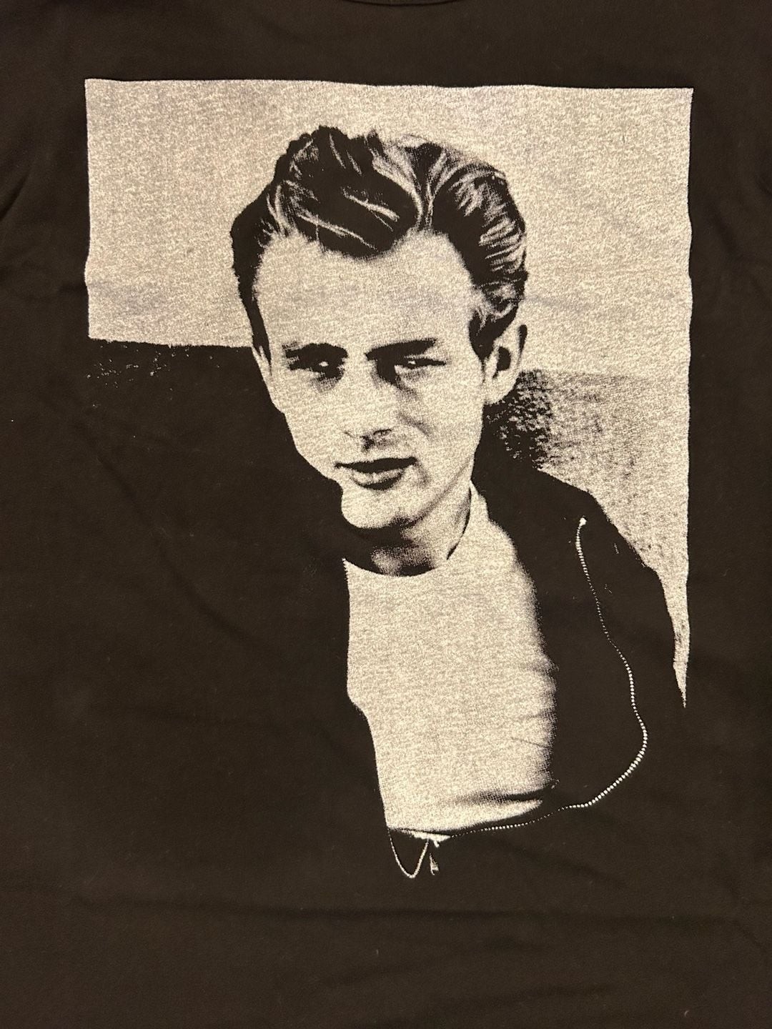 Deadstock James Dean Graphic Tee Glassons Radio Days Black T-Shirt Size 14 Rare gallery