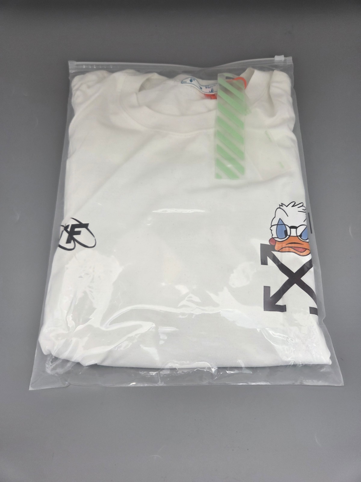 Off-White X Donald Graphic Print White T-Shirt Cotton Regular Fit S/M/L/XL gallery