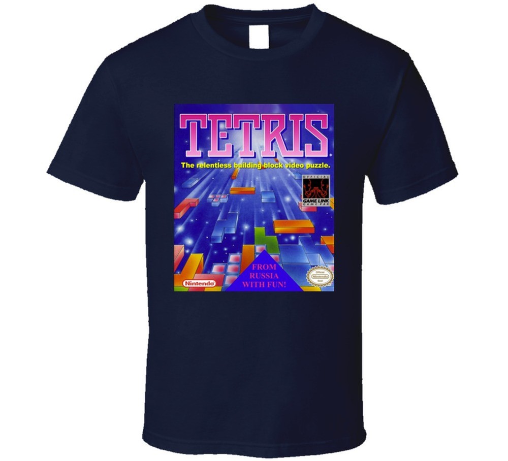 Tetris Nes Video Game Cover T Shirt