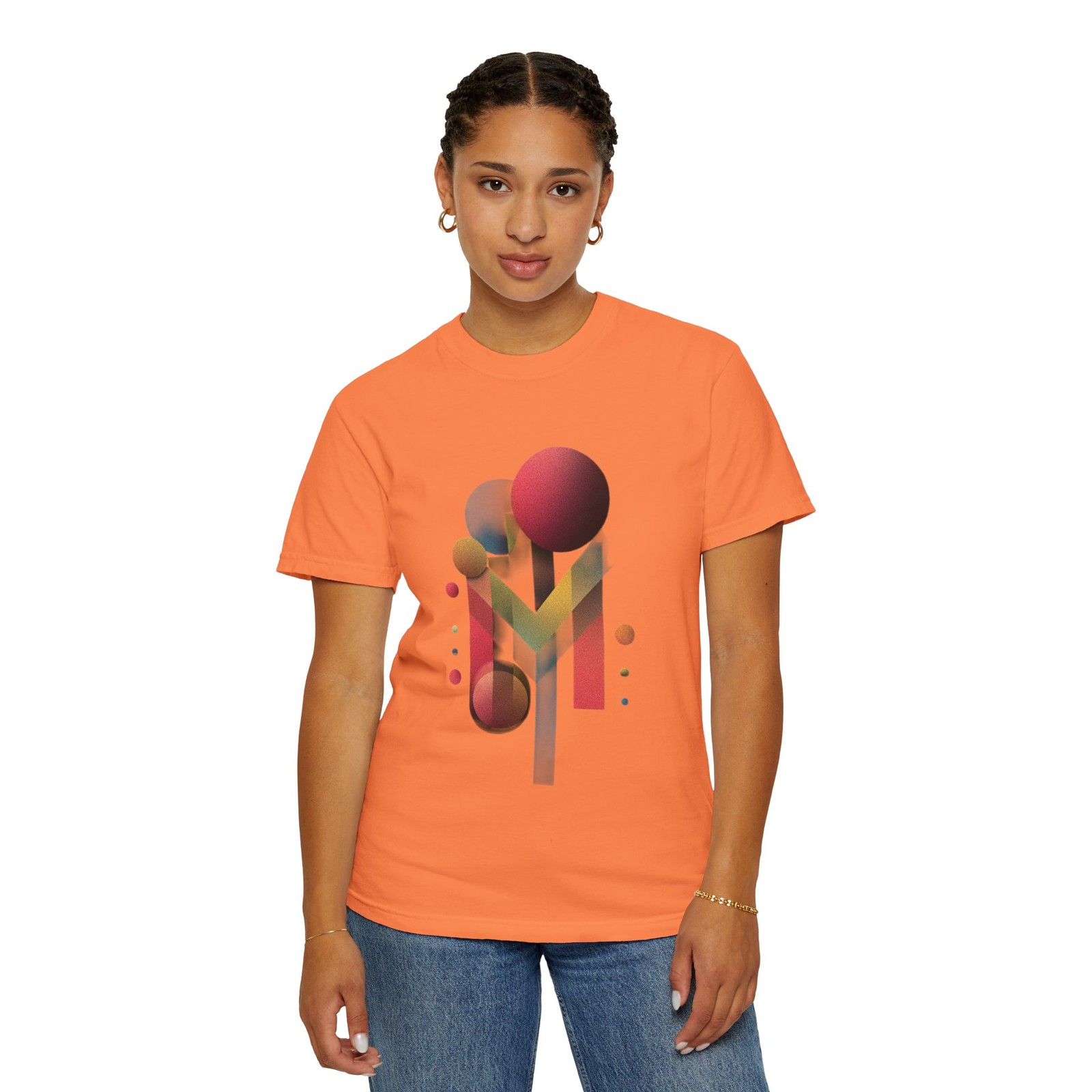 Abstract Geometric Spheres T-Shirt Retro Gradient Shapes