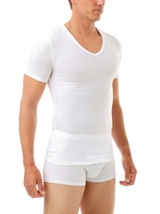 V-Neck Compression Shirt USA | Mid Strength | Slim Fit Tee for Men | Microfiber