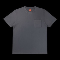 Common People Popcorn Texture Shirt Garment Dye Relaxed Fit Gray M Ribbed Sleek