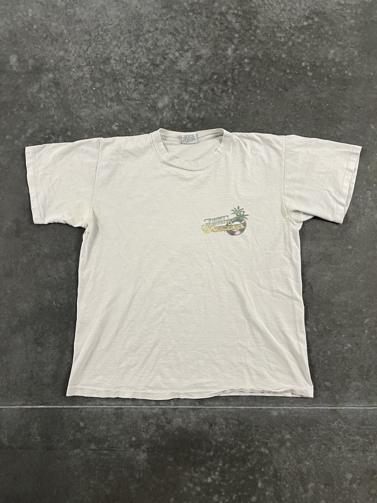 Rare Vintage Jimmy Buffett Caribbean Soul Fly Fishing Graphic T Shirt gallery