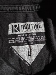 routine baseball tshirt shagger swagger Large made in USA