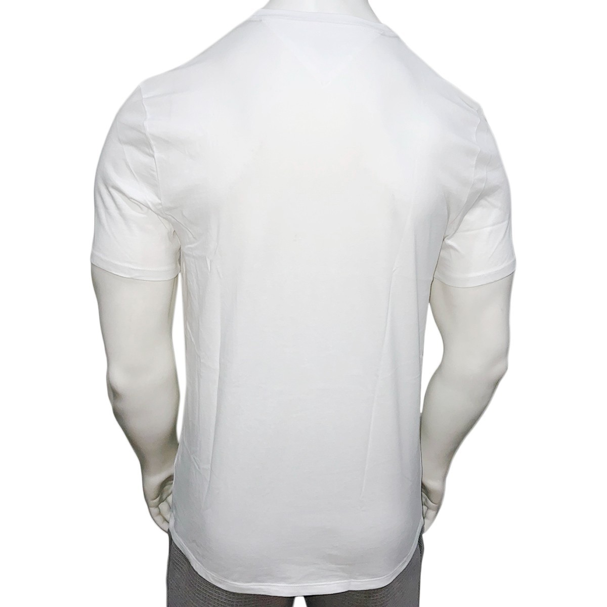 TOMMY HILFIGER MSRP$39.50 MEN'S WHITE CREW NECK SHORT SLEEVE T-SHIRT SIZE L gallery