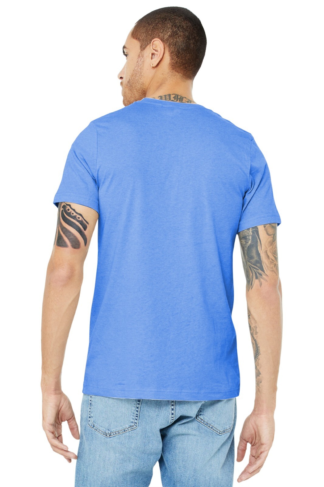 BELLA+CANVAS BC3001CVC Unisex Short Sleeve Heather CVC Crew Neck Stylish T-Shirt gallery